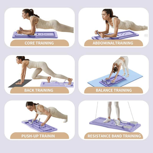 Foldable 4-in-1 Pilates Board
