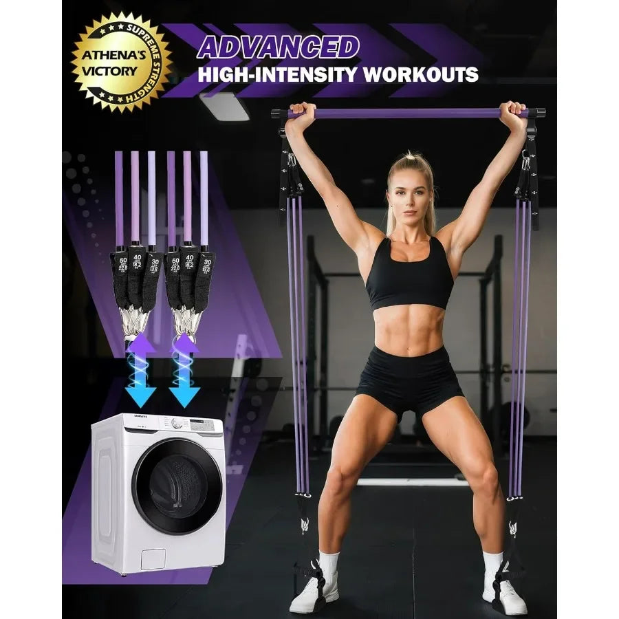 Pilates Bar Kit with Resistance Bands