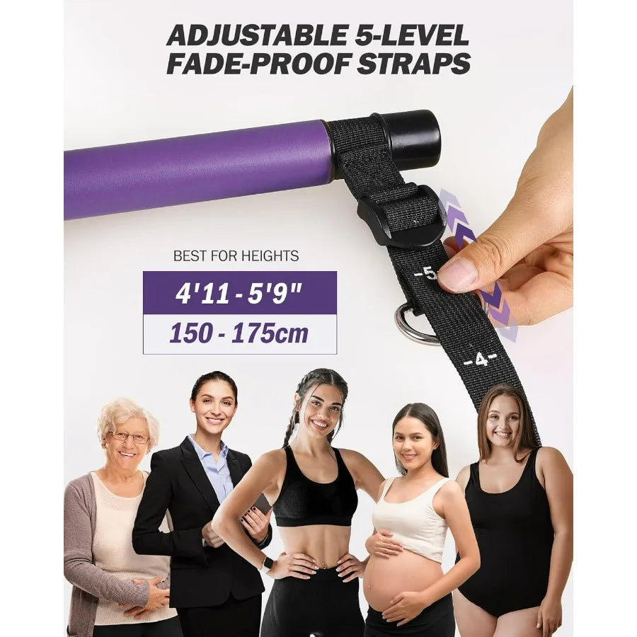 Pilates Bar Kit with Resistance Bands
