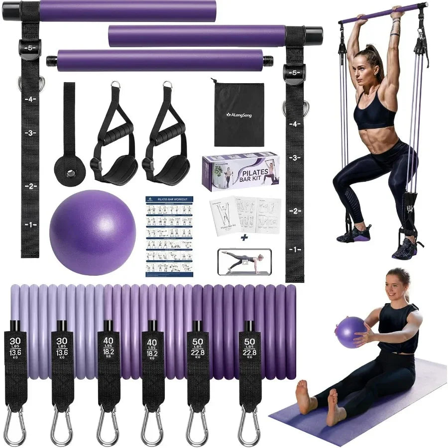 Pilates Bar Kit with Resistance Bands